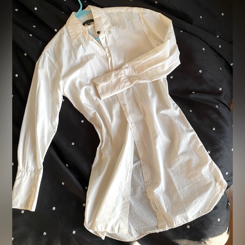 Rag&Bone white shirt/dress XXS